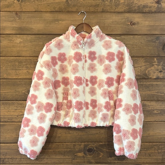 Emery Rose Jackets & Blazers - Emory Rose Charming Pink and White Floral Jacket